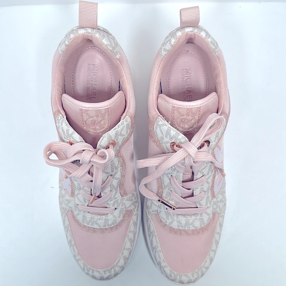 NIB Michael Kors Wilma Trainer Sneaker Sz 9, Pink - Picture 7 of 14